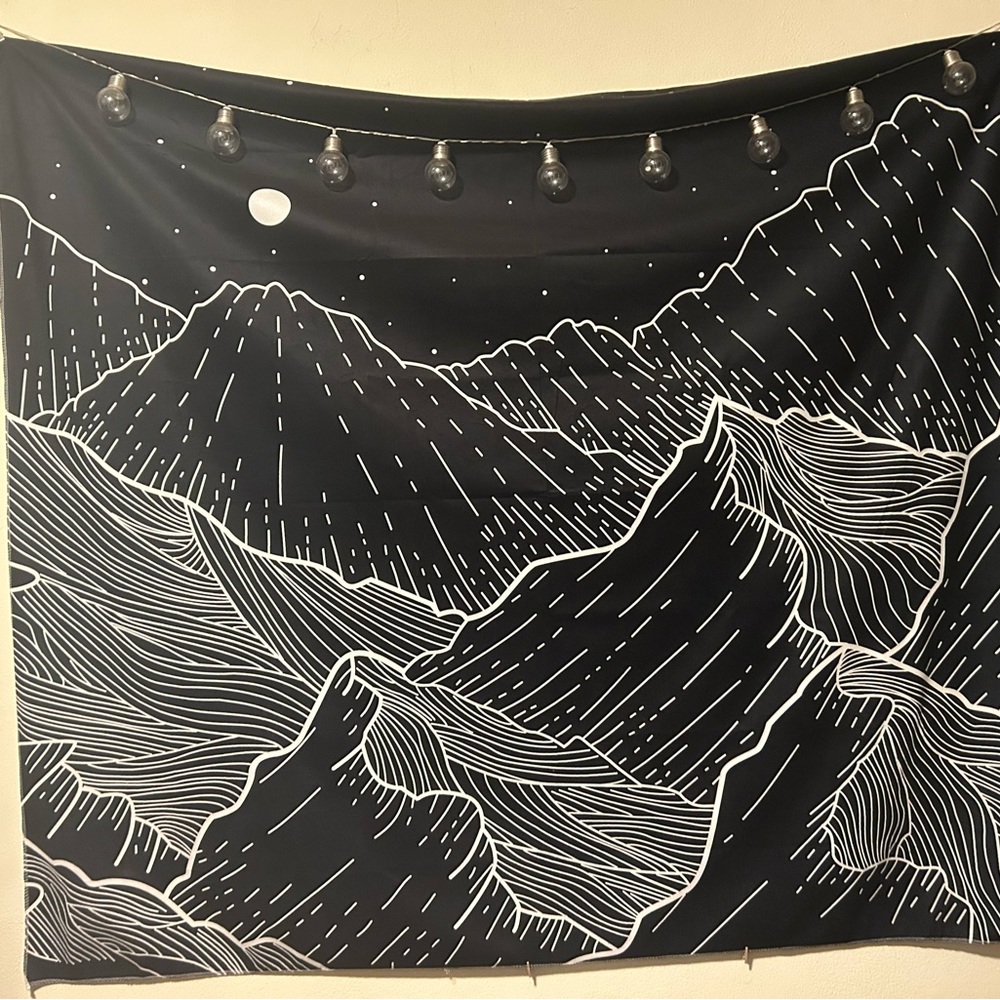 Decorative Tapestry + Lights